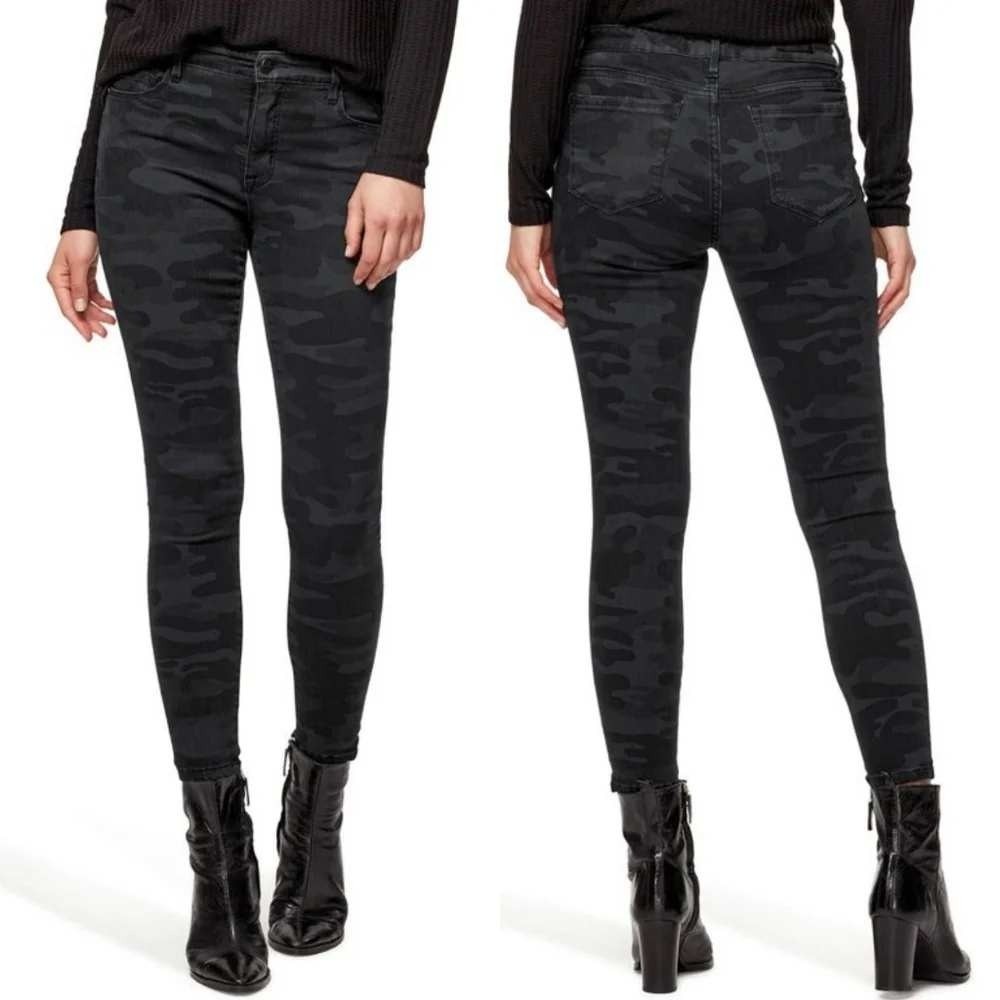 Social Standard by‎ Sanctuary Womens Black Camo Ankle Skinny Jeans Size 6